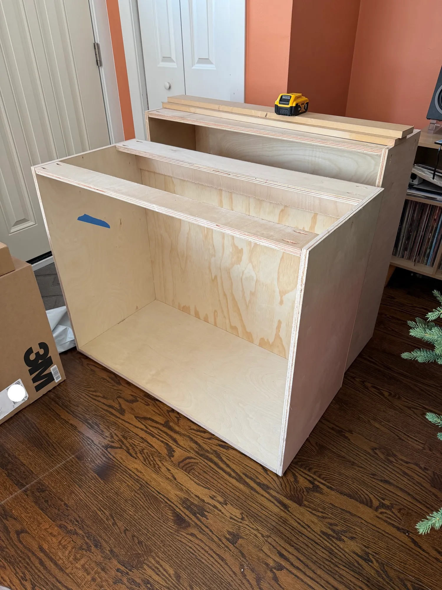 Building a coffee bar in the dead of winter — photograph
